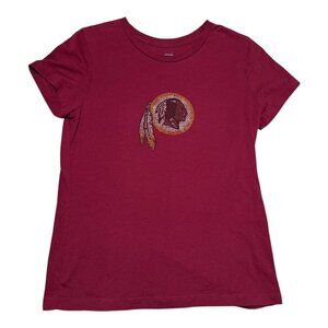 NFL for Her Washington Redskins Rhinestone Logo Shirt‎ Women’s Small